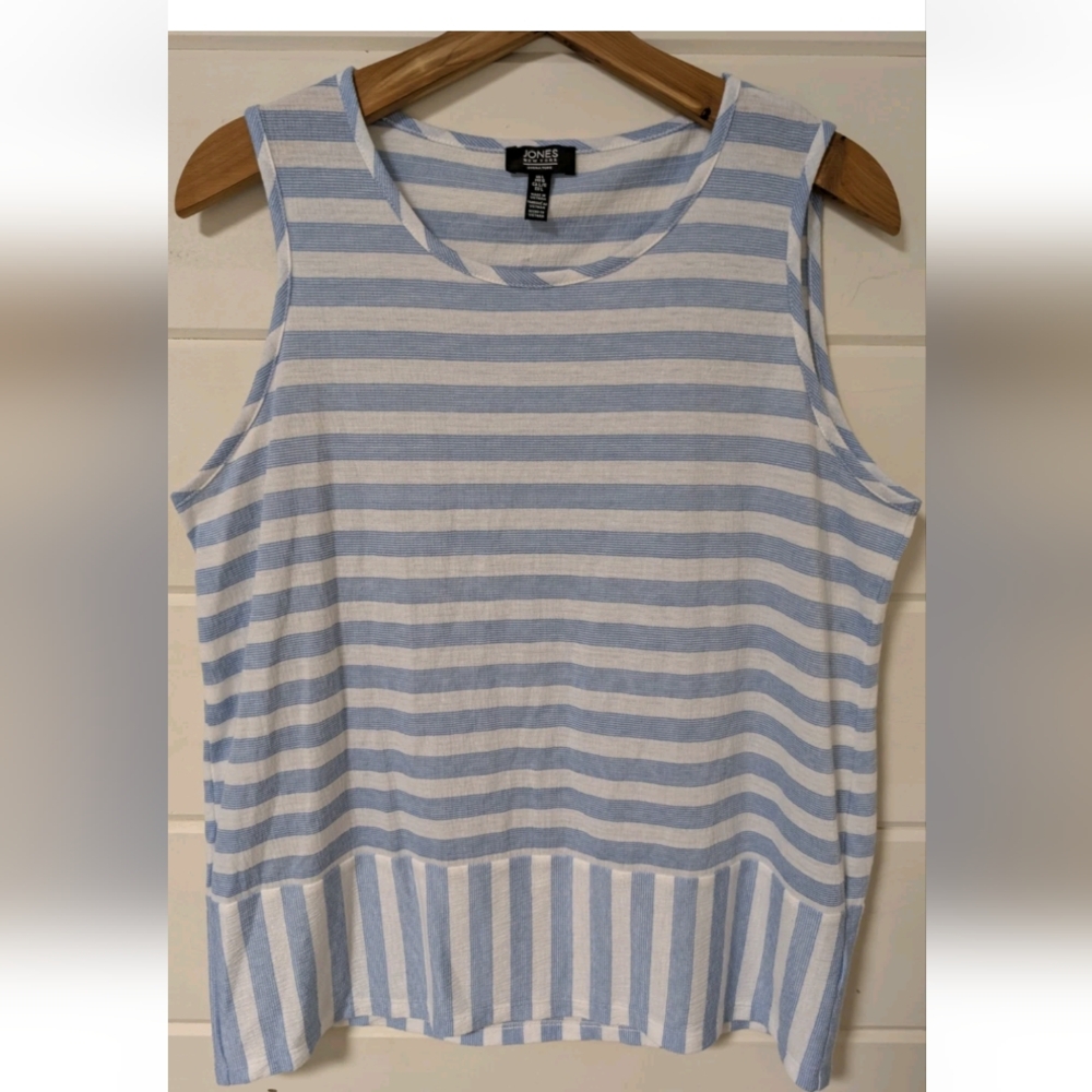 Jones Womens Striped Tank Top Size Large